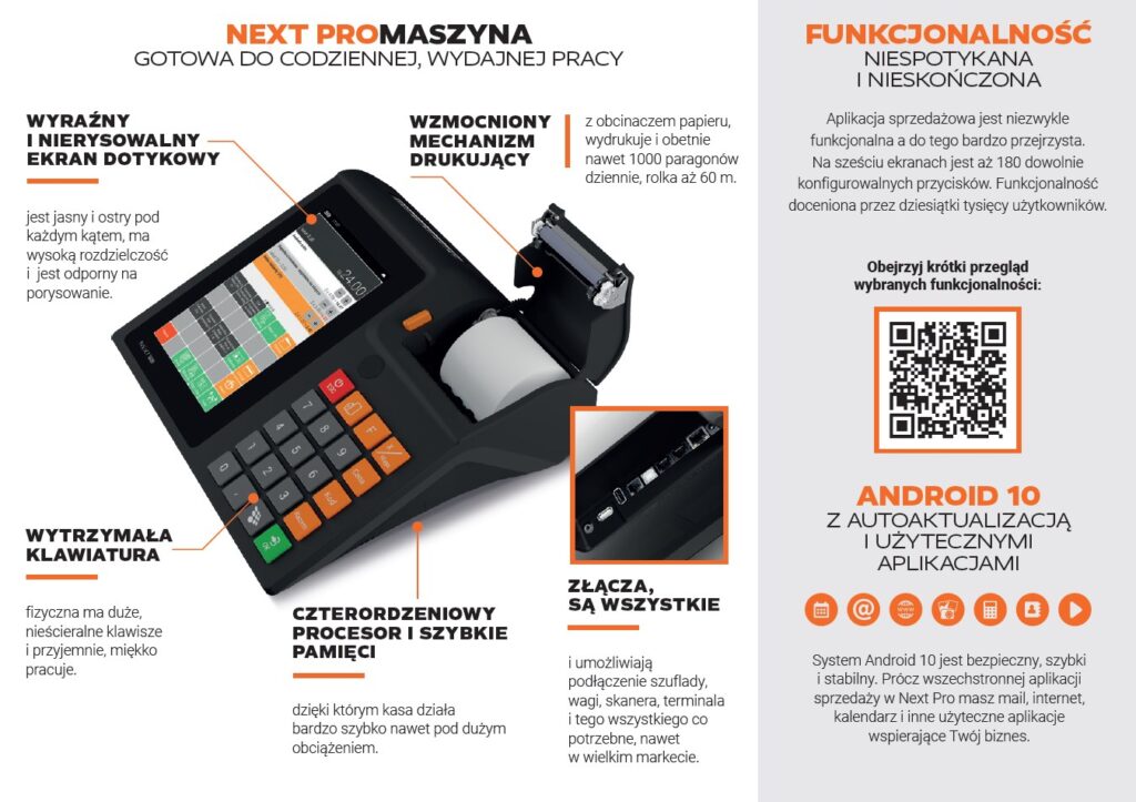 Kasa fiskalna Next Pro – Mikołów | Kasy online z CRK