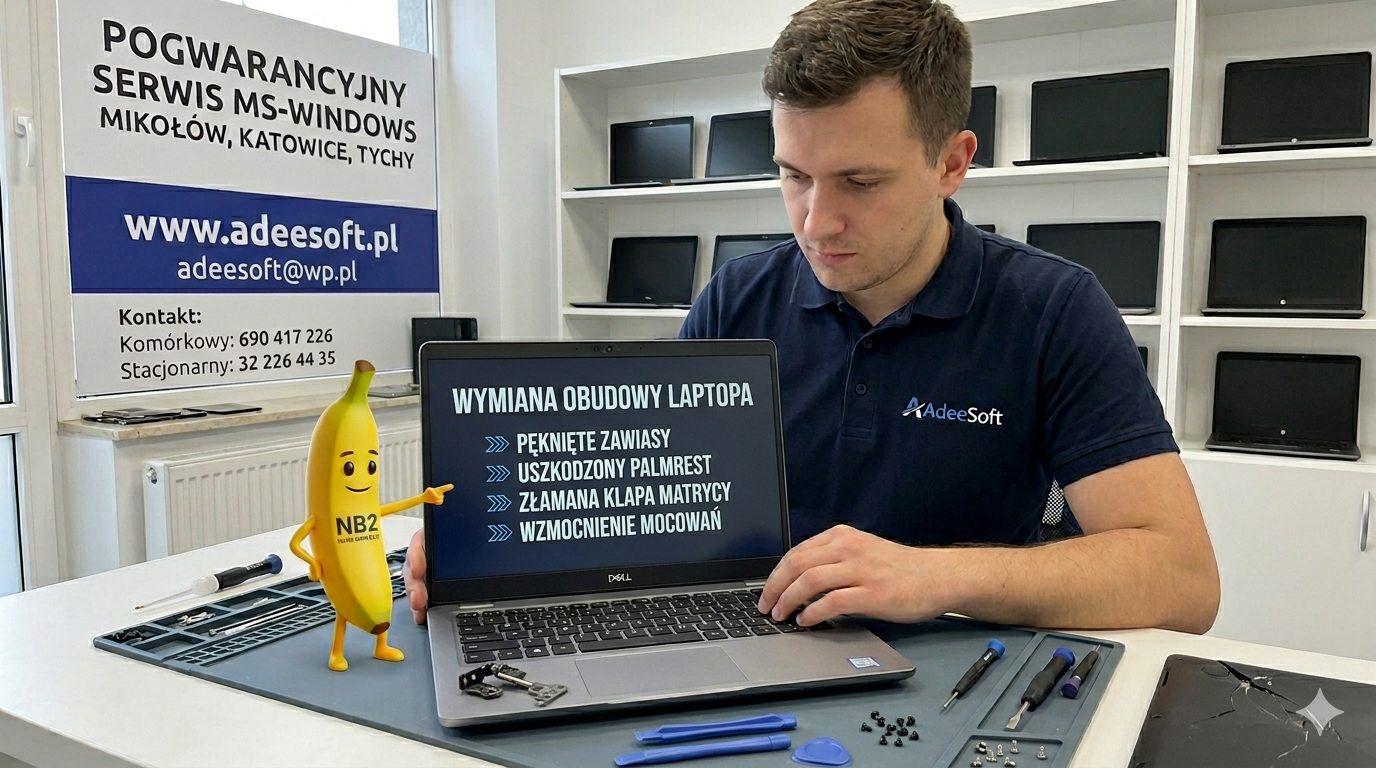 Wymiana obudowy w laptopie