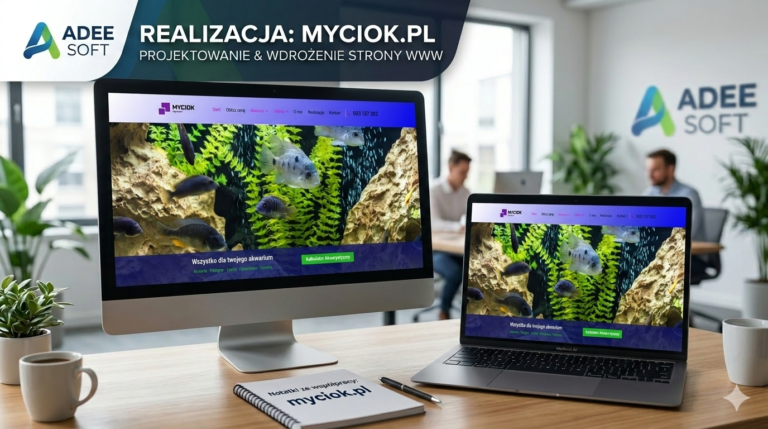 realizacja strony www dla myciok.pl