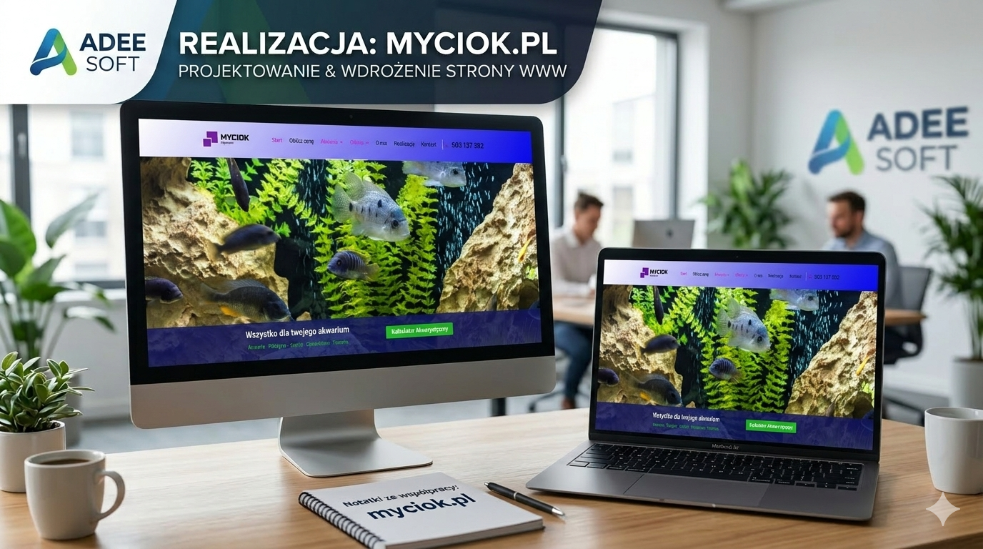 realizacja strony www dla myciok.pl